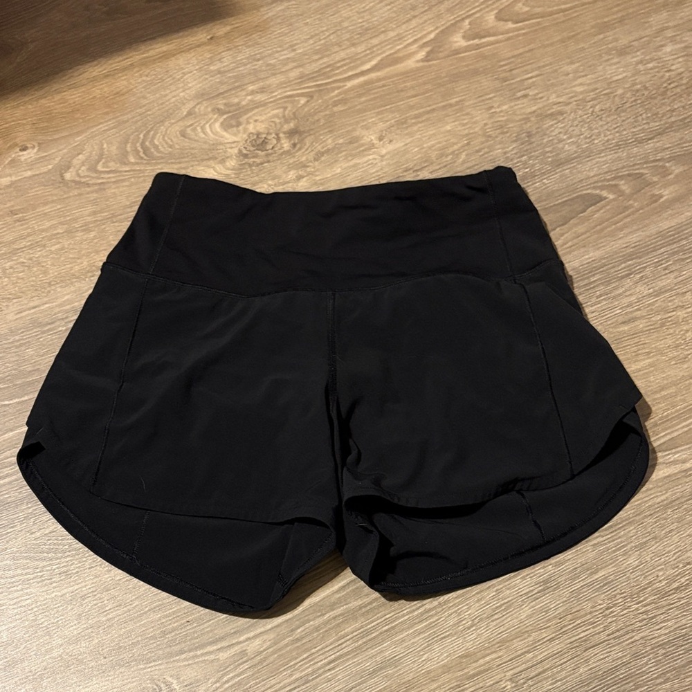 lululemon athletica Black Speed Up High-Rise lined short 4”